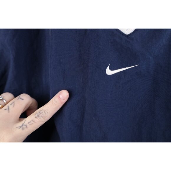 Vtg 90s Nike Womens Small Travis Scott Center Swoosh Cropped Windbreaker Jacket - Picture 5 of 16